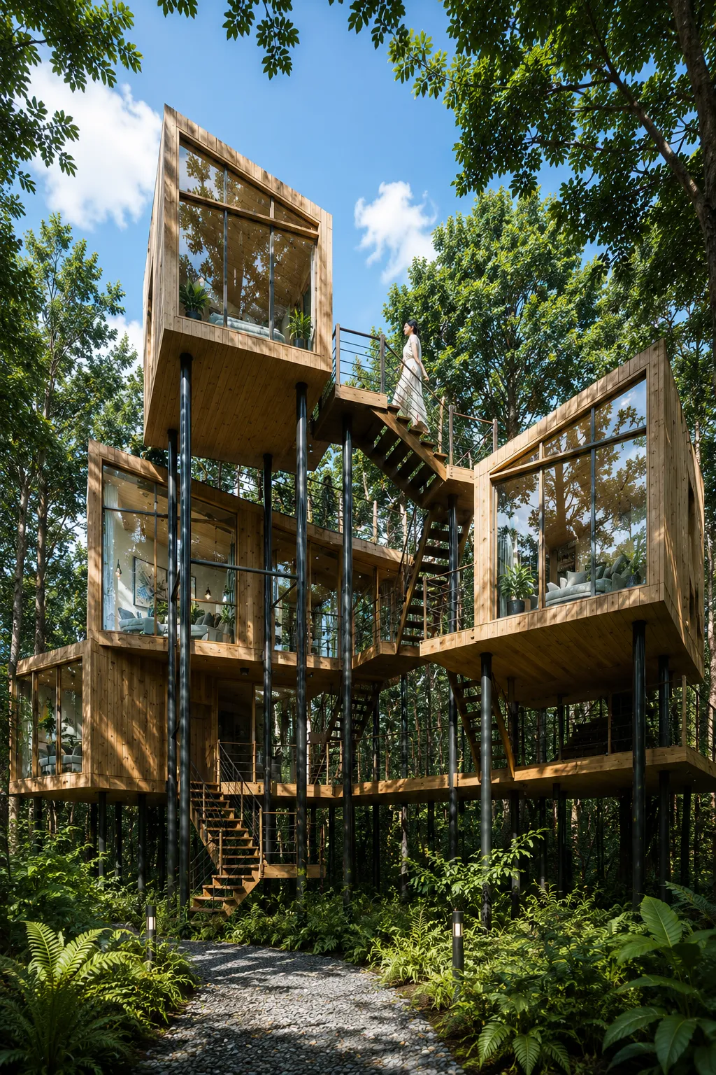 ออกแบบบ้านพักอาศัย Lan’s Residence Kanchanaburi โดย Grid Architect